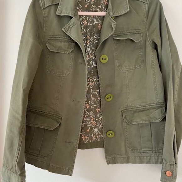 Vintage Army Green Jacket - Size M - Picture 6 of 7
